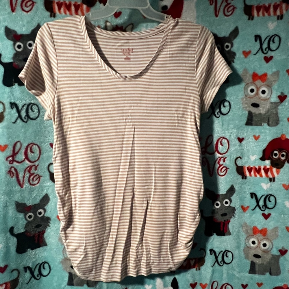 XXL Isabel Maternity Short Sleeve Shirt